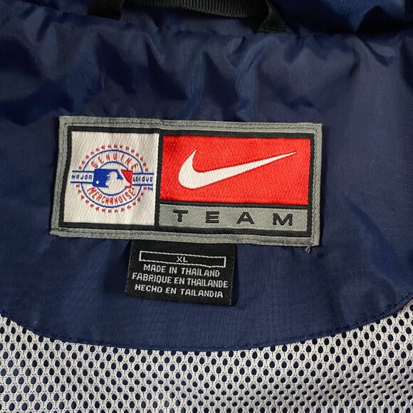 Nike Team Boston Red Sox Jacket Boy's XL Blue Nylon Windbreaker Full Zip Vintage - Picture 6 of 10